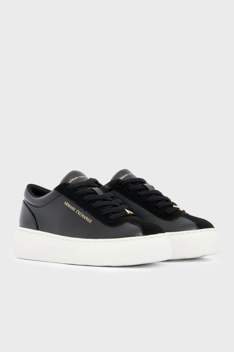 Armani Exchange Logolu Sneaker Kadın Ayakkabı XW003065 AF28674 UC001 Siyah - Armani Exchange (1)