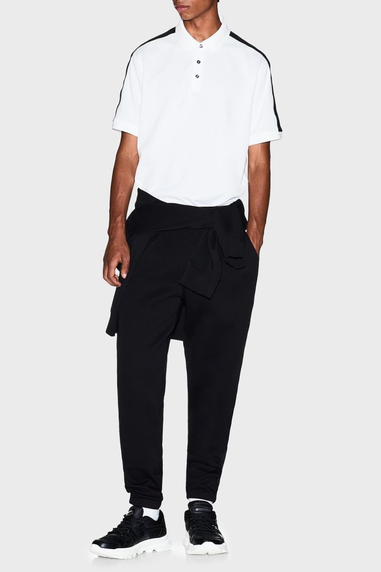 Armani Exchange Logolu Streç Pamuklu Regular Fit Normal Bel Jogger Erkek Pantolon XM001301 AF10818 UC001 SİYAH - Armani Exchange (1)