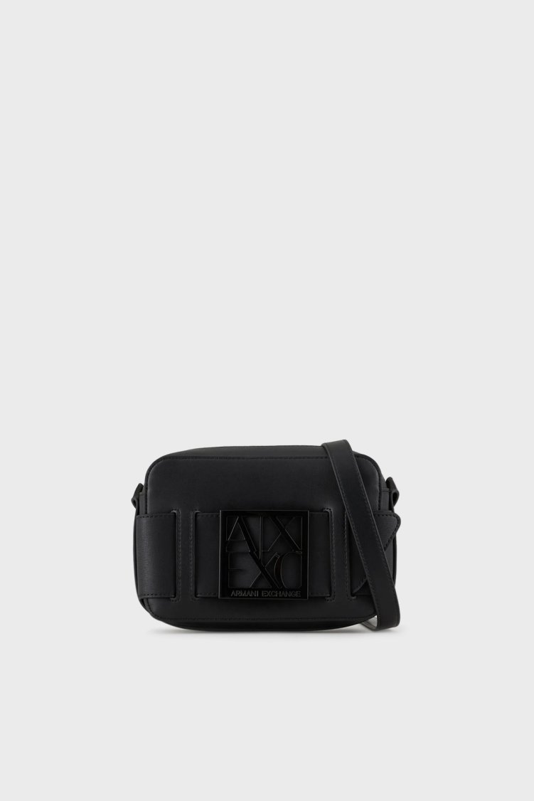 Armani Exchange Marka Logolu Ayarlanabilir Omuz Askılı Kadın Çanta 942699 0A874 00020 Siyah - Armani Exchange