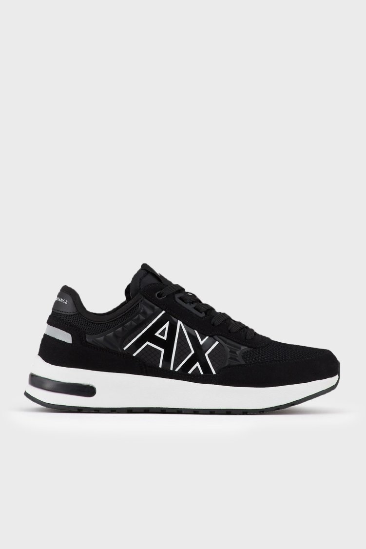 Armani Exchange Marka Logolu Spor Erkek Ayakkabı XUX090 XV276 00002 SİYAH - Armani Exchange
