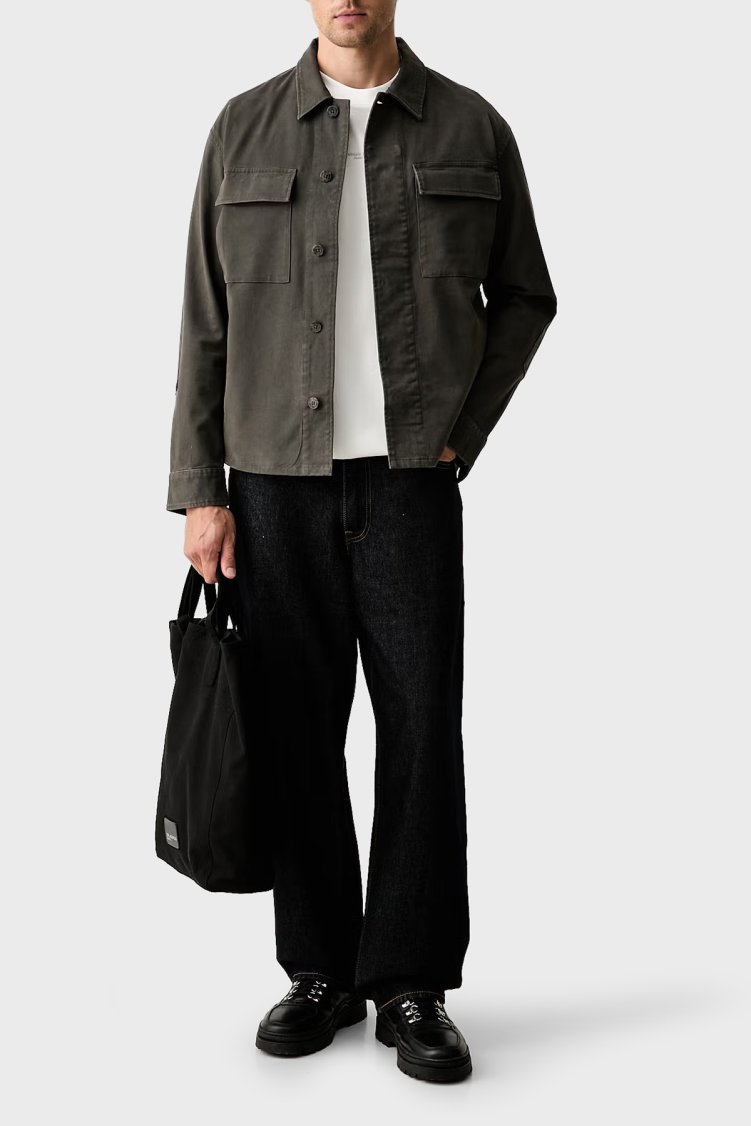 Armani Exchange Oversize Pamuklu Bisiklet Yaka Erkek T Shirt XM003560 AF28670 U0009 Beyaz - Armani Exchange (1)