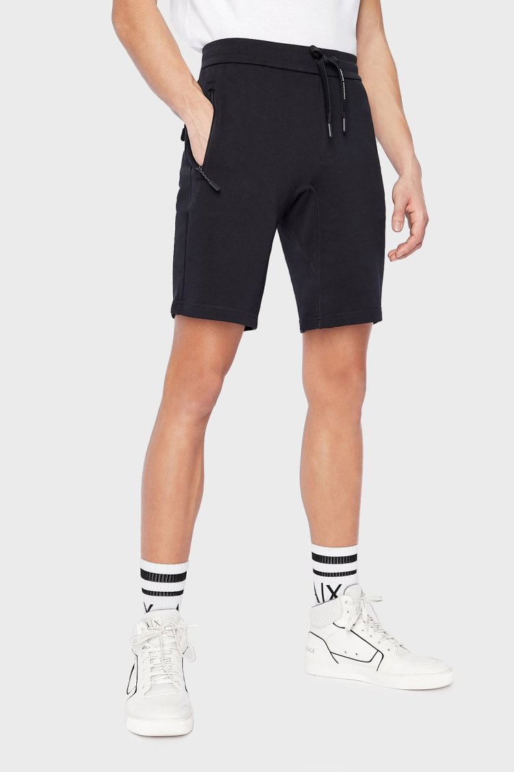 Armani Exchange Pamuklu Cepli Regular Fit Erkek Bermuda 8NZS75 ZJKRZ 1510 LACİVERT - Armani Exchange