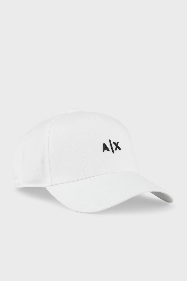 Armani Exchange Pamuklu Logo Detaylı Erkek Şapka 954112 CC571 00010 BEYAZ - Armani Exchange