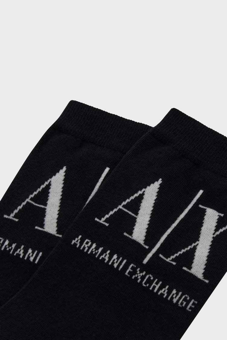 Armani Exchange Pamuklu Logolu Kadın Çorap 946020 CC401 00020 SİYAH - Armani Exchange (1)