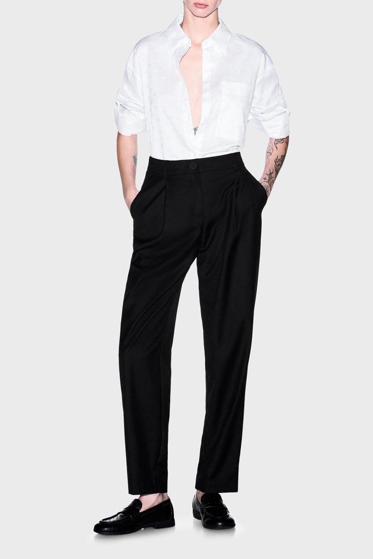 Armani Exchange Pamuklu Regular Fit Göğüs Cep Detaylı Kadın Gömlek XW002700 AF25758 F0028 Beyaz - Armani Exchange (1)