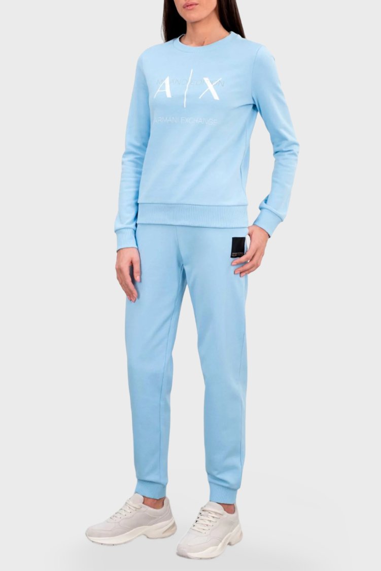 Armani Exchange Pamuklu Regular Fit Jogger Kadın Pantolon 3DYP91 YJFDZ 15DD MAVİ - Armani Exchange (1)