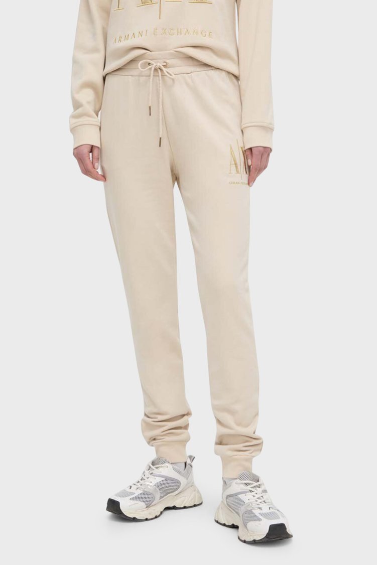 Armani Exchange Pamuklu Regular Fit Jogger Kadın Pantolon 8NYPMX YJ68Z 1787 BEJ - Armani Exchange (1)
