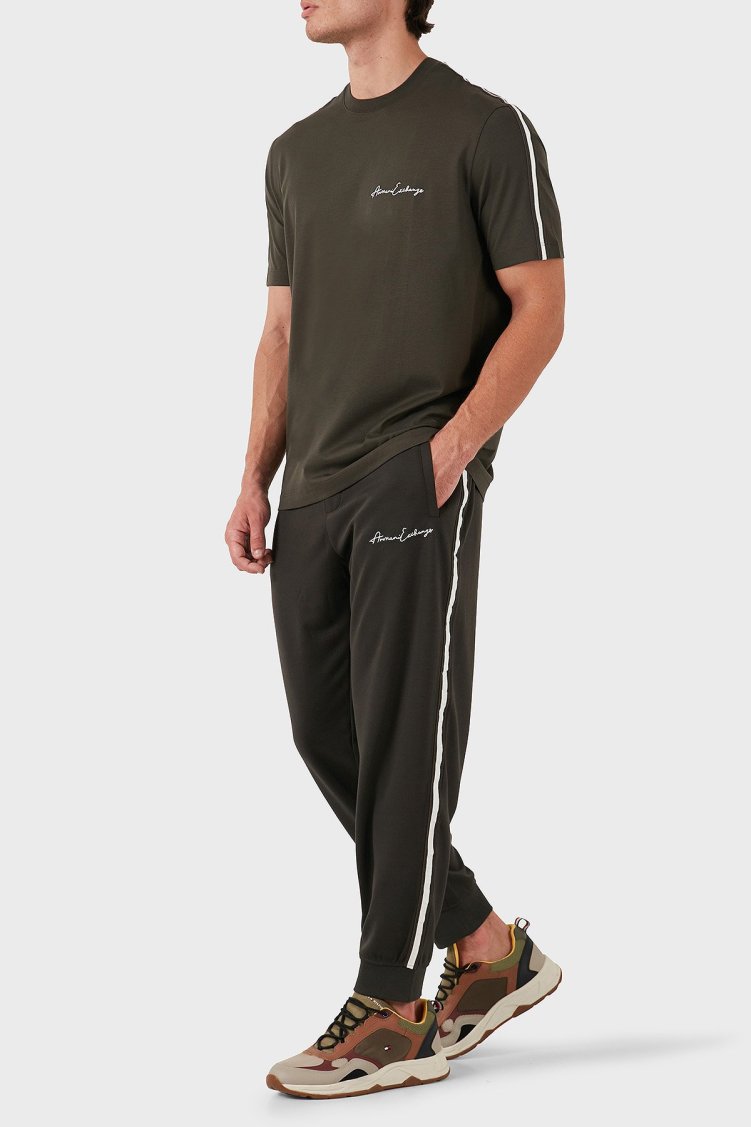 Armani Exchange Pamuklu Regular Fit Jogger Erkek Pantolon 8NZPSG Z9N1Z 1832 Haki - Armani Exchange (1)