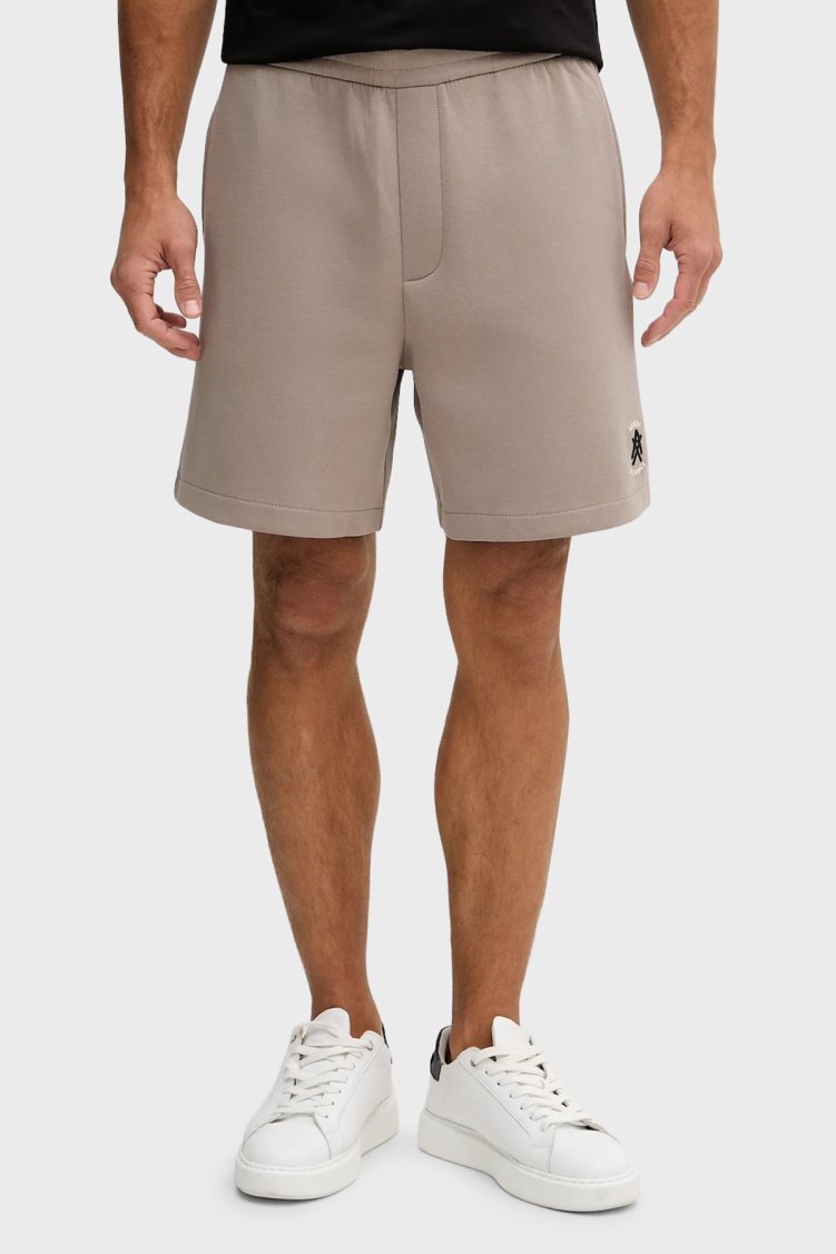 Armani Exchange Pamuklu Regular Fit Logo Detaylı Normal Bel Erkek Şort XM001773 AF10818 U6107 GRİ - Armani Exchange