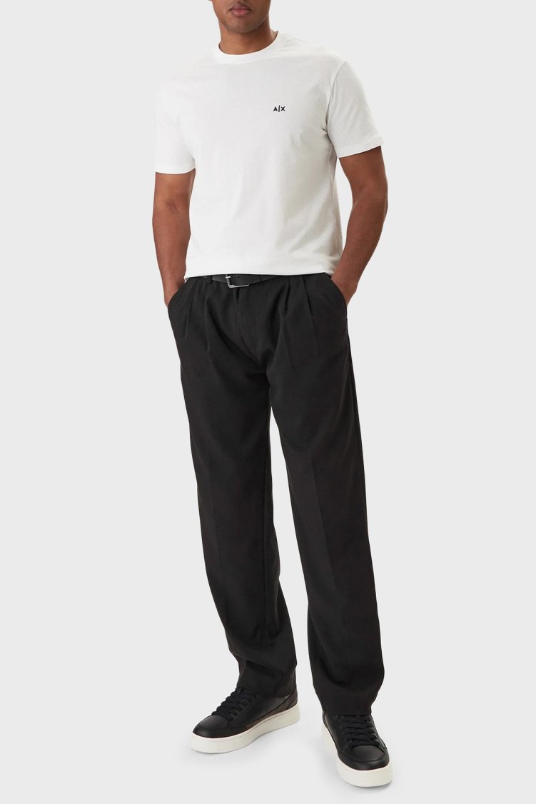 Armani Exchange Pamuklu Regular Fit Logolu Bisiklet Yaka Erkek T Shirt XM001568 AF10358 U0009 BEYAZ - Armani Exchange (1)