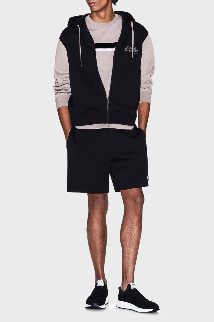 Armani Exchange Pamuklu Regular Fit Logolu Erkek Şort XM001773 AF10818 UC001 SİYAH - Armani Exchange (1)