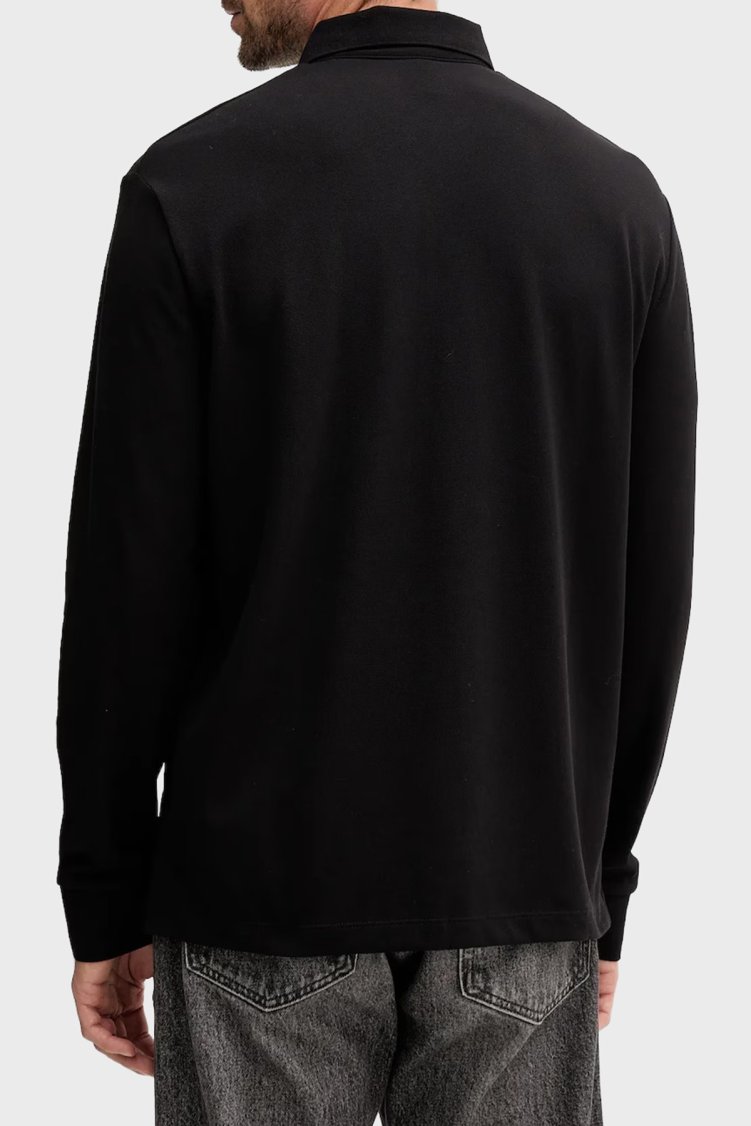 Armani Exchange Pamuklu Regular Fit Uzun Kollu Erkek Polo Yaka Sweat XM001288 AF17321 UC001 SİYAH - Armani Exchange (1)