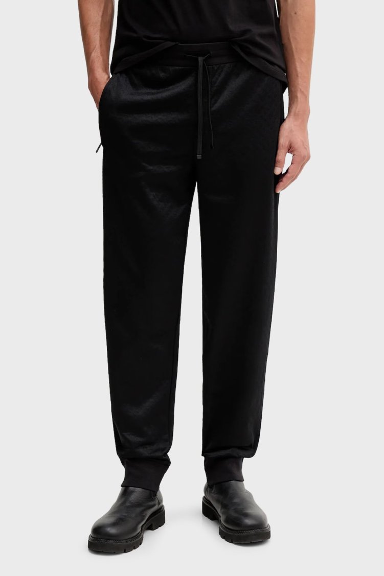 Armani Exchange Pamuklu Relaxed Fit Normal Bel Lastikli Paça Erkek Pantolon XM001356 AF16259 FC022 SİYAH - Armani Exchange