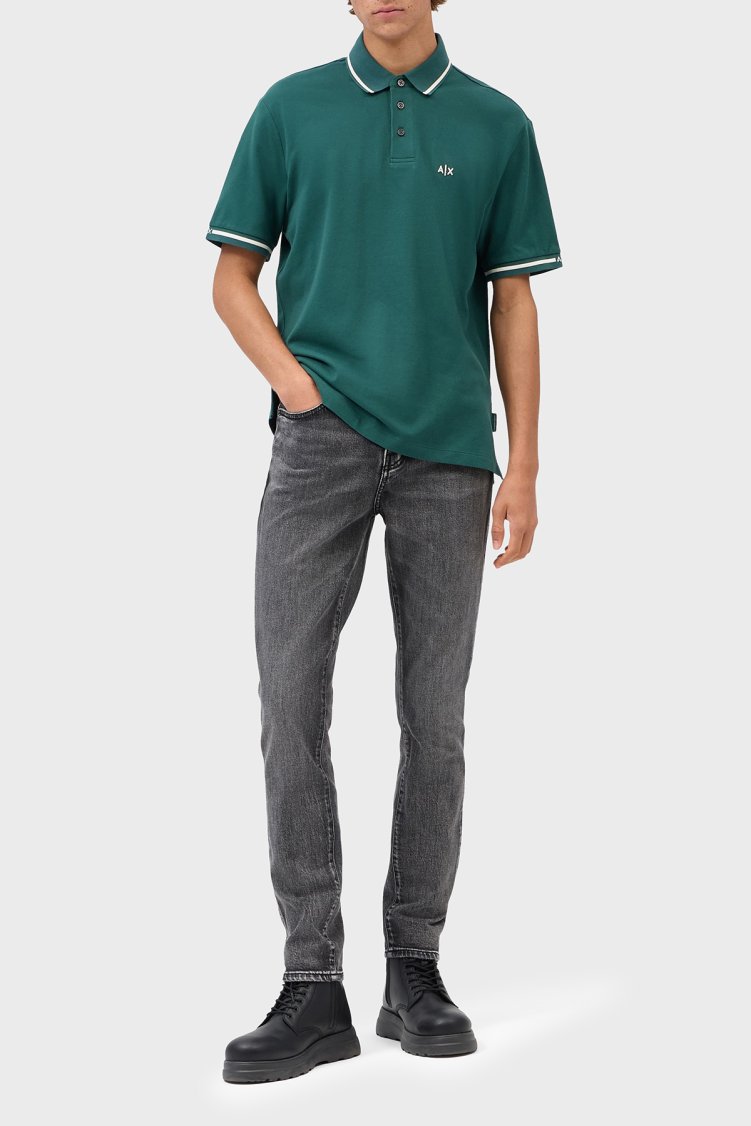 Armani Exchange Pamuklu Slim Fit Dar Paça Jeans Erkek Kot Pantolon XM000070 AF27143 MC002 Siyah - Armani Exchange (1)
