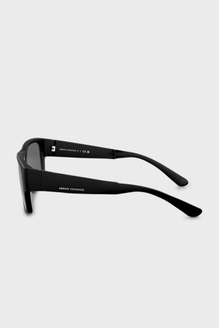 Armani Exchange Polikarbon Aynalı Güneş Erkek Gözlük 0AX4141SU 80786G 56 Mat Siyah-Açık Gri Ayna Siyah - Armani Exchange (1)