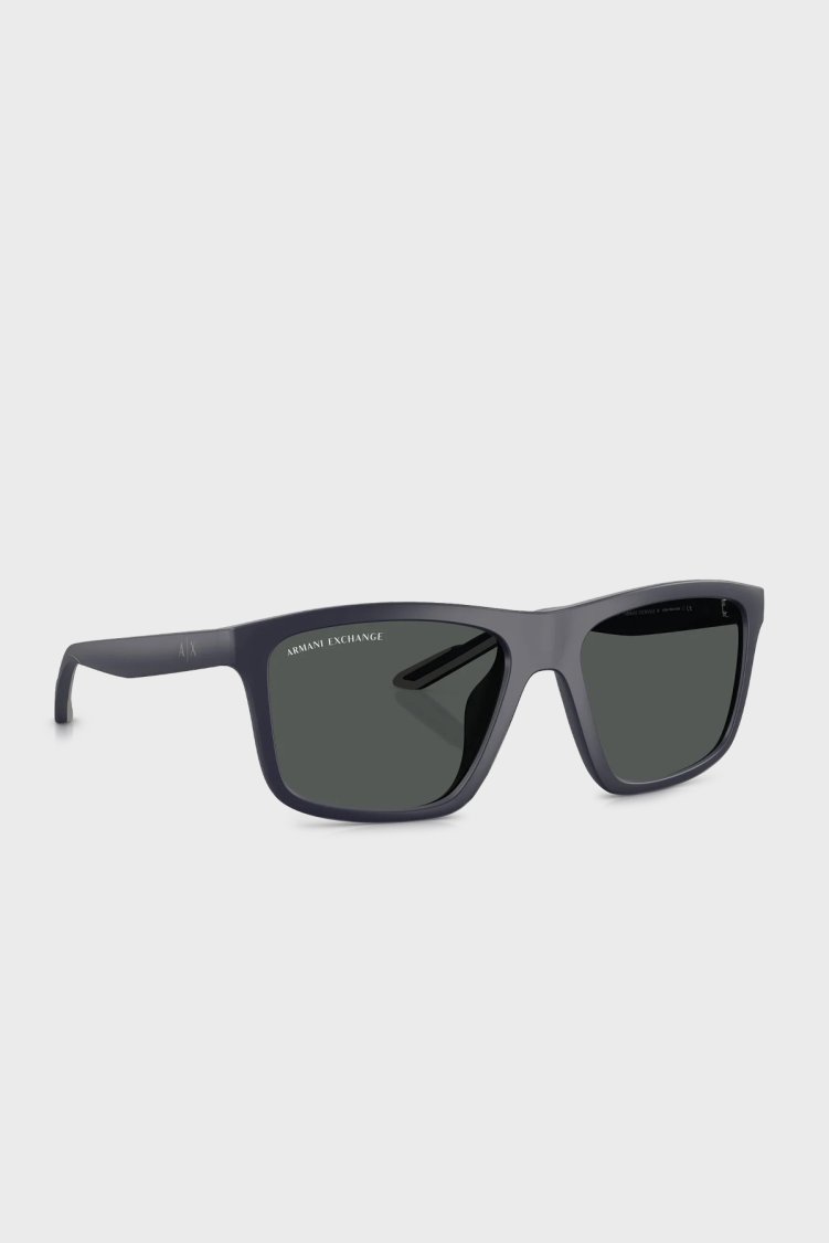 Armani Exchange Polikarbon Güneş Erkek Gözlük 0AX4149SU 610587 56 Mat Koyu Mavi - Armani Exchange (1)