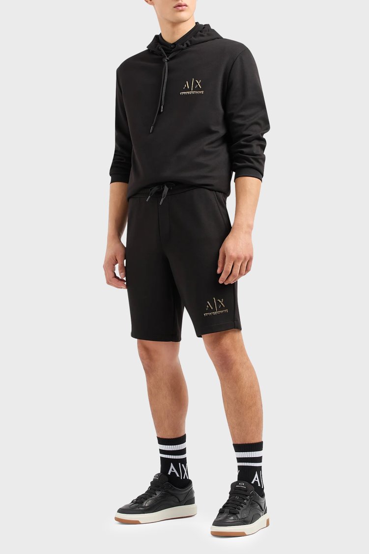 Armani Exchange Regular Fit Cepli Erkek Short 3DZSSA Z9N1Z 1200 SİYAH - Armani Exchange