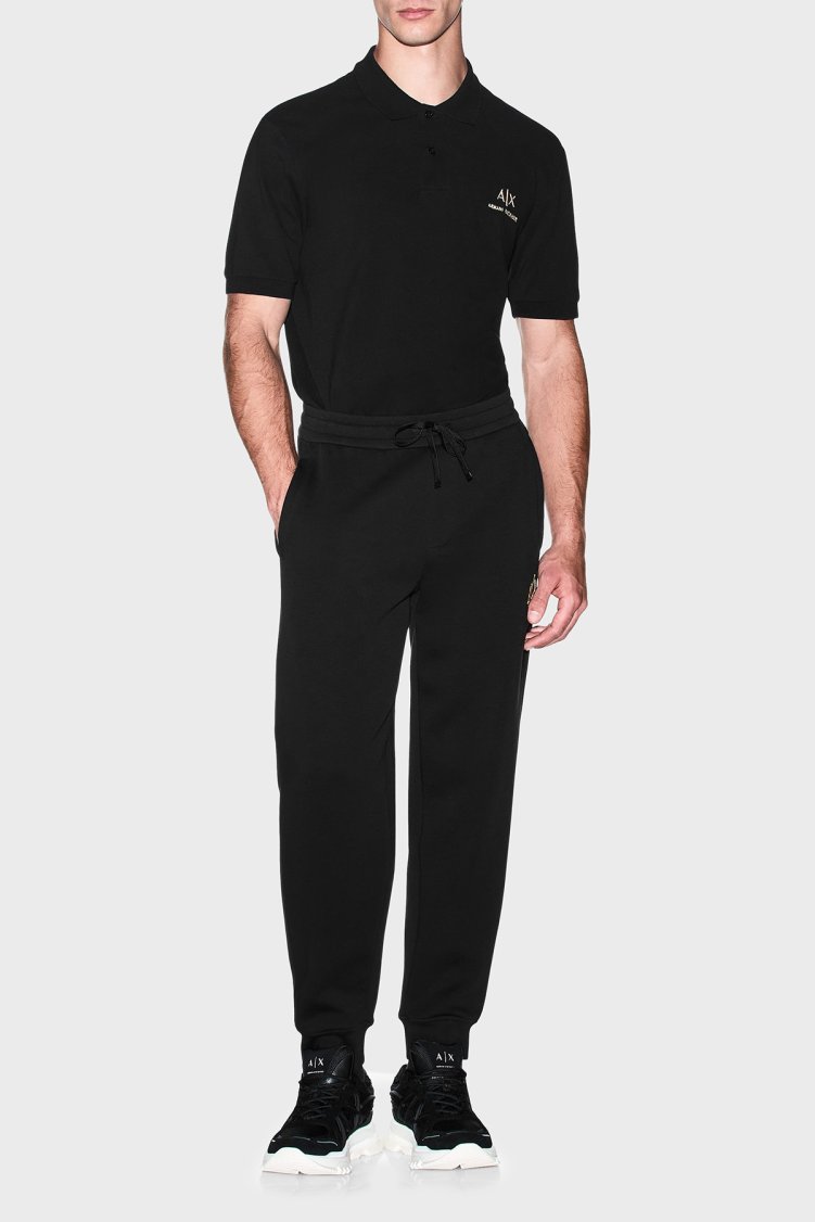 Armani Exchange Regular Fit Lastikli Paça Erkek Pantolon XM003553 AF20150 UC001 Siyah - Armani Exchange (1)