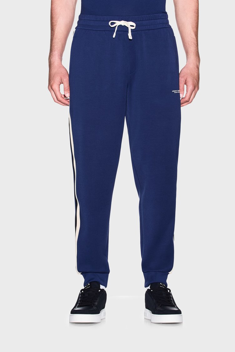 Armani Exchange Regular Fit Lastikli Paça Jogger Erkek Pantolon XM002893 AF19936 UB095 Mavi - Armani Exchange