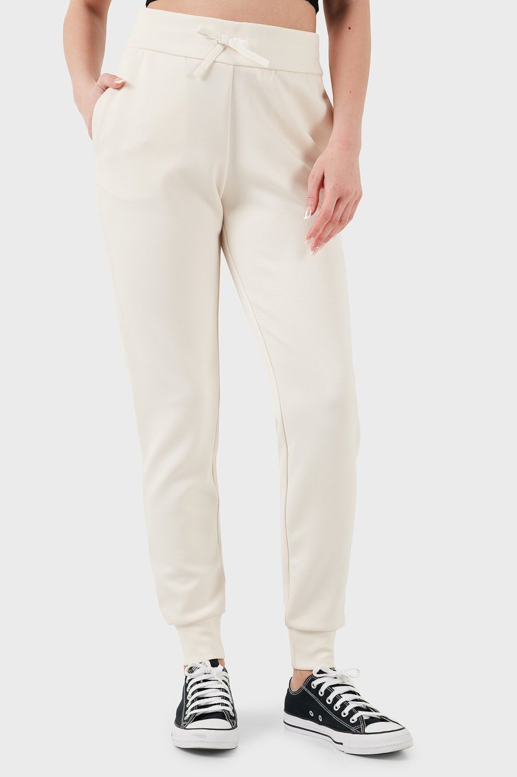 Armani Exchange Regular Fit Normal Bel Ribanalı Paça Bayan Pantolon XW000507 AF12819 U1003 EKRU - Armani Exchange