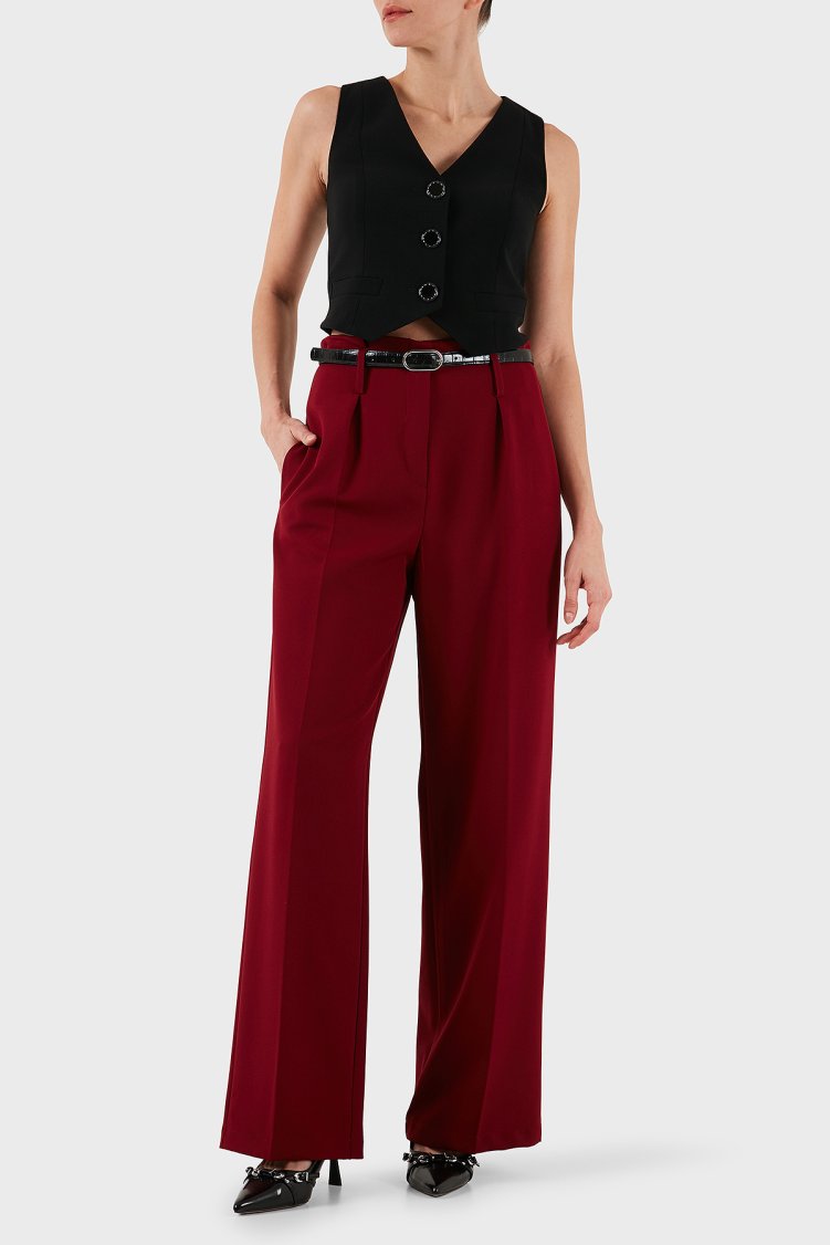 Armani Exchange Regular Fit V Yaka Düğmeli Kadın Yelek XW001279 AF16148 UC001 Siyah - Armani Exchange (1)