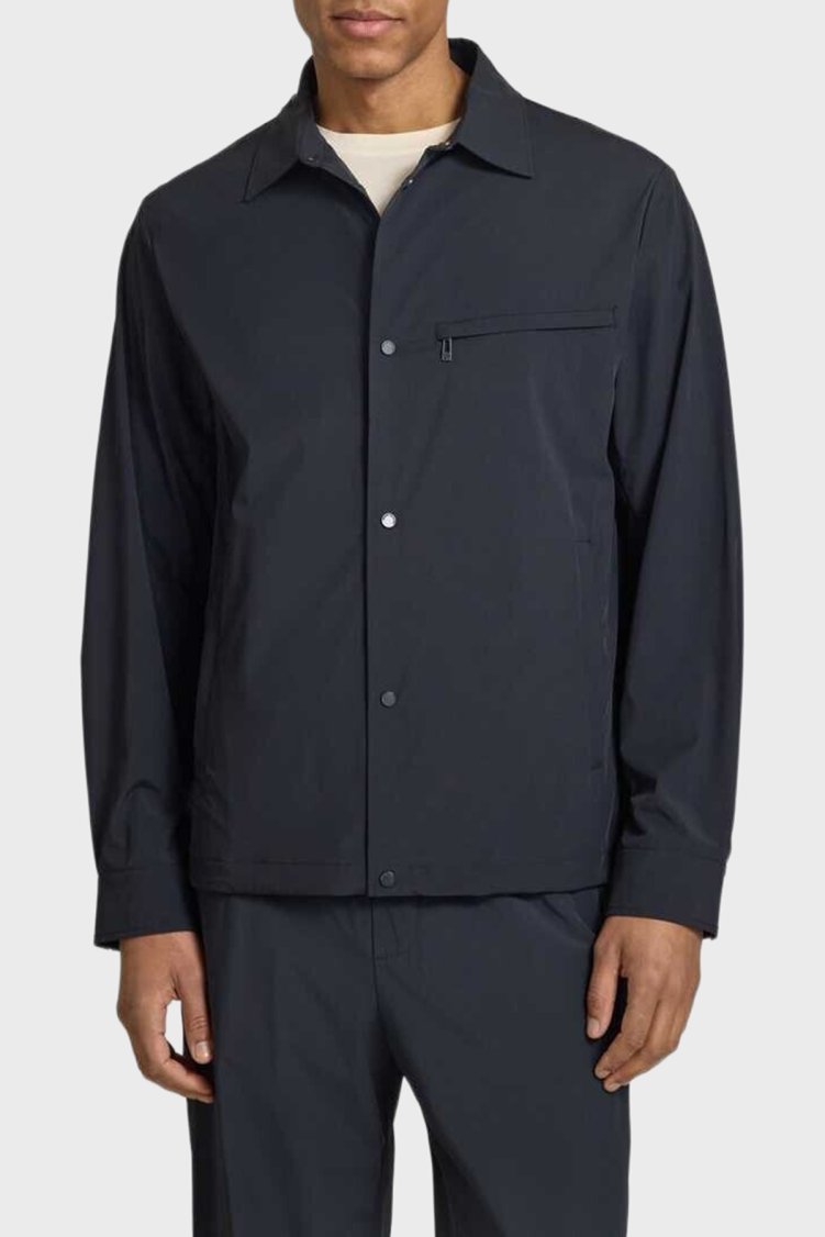 Armani Exchange Relaxed Fit Klasik Yaka Düğmeli Erkek Ceket XM002818 AF22572 UB101 Lacivert - Armani Exchange