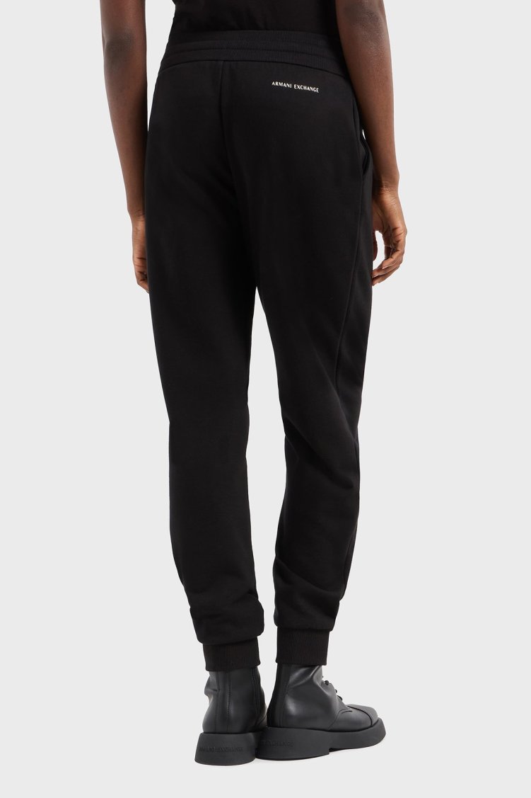 Armani Exchange Relaxed Fit Lastikli Bel Ribanalı Paça Jogger Bayan Pantolon XW000319 AF12217 UC001 SİYAH - Armani Exchange (1)