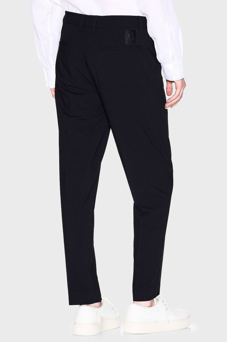 Armani Exchange Slim Fit Normal Bel Düz Paça Kumaş Erkek Pantolon XM000346 AF10897 UC001 SİYAH - Armani Exchange (1)