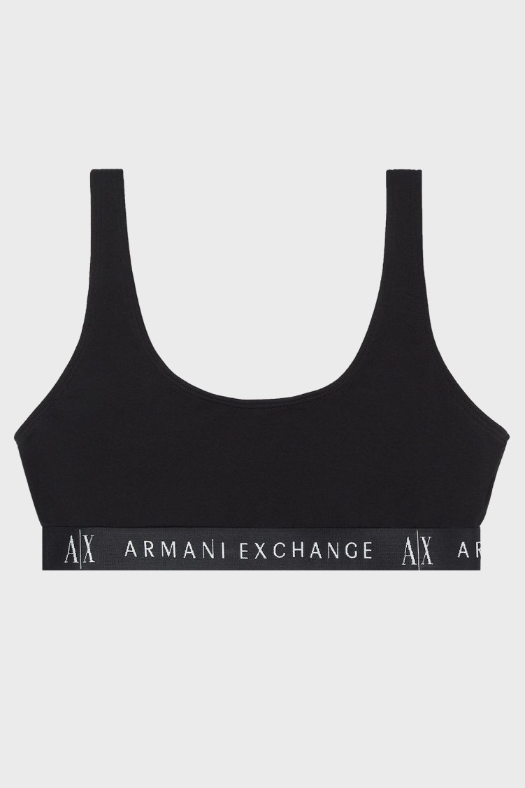 Armani Exchange Streç Pamuklu Logolu Bralet Kadın Sütyen 947029 CC502 00020 Siyah - Armani Exchange (1)