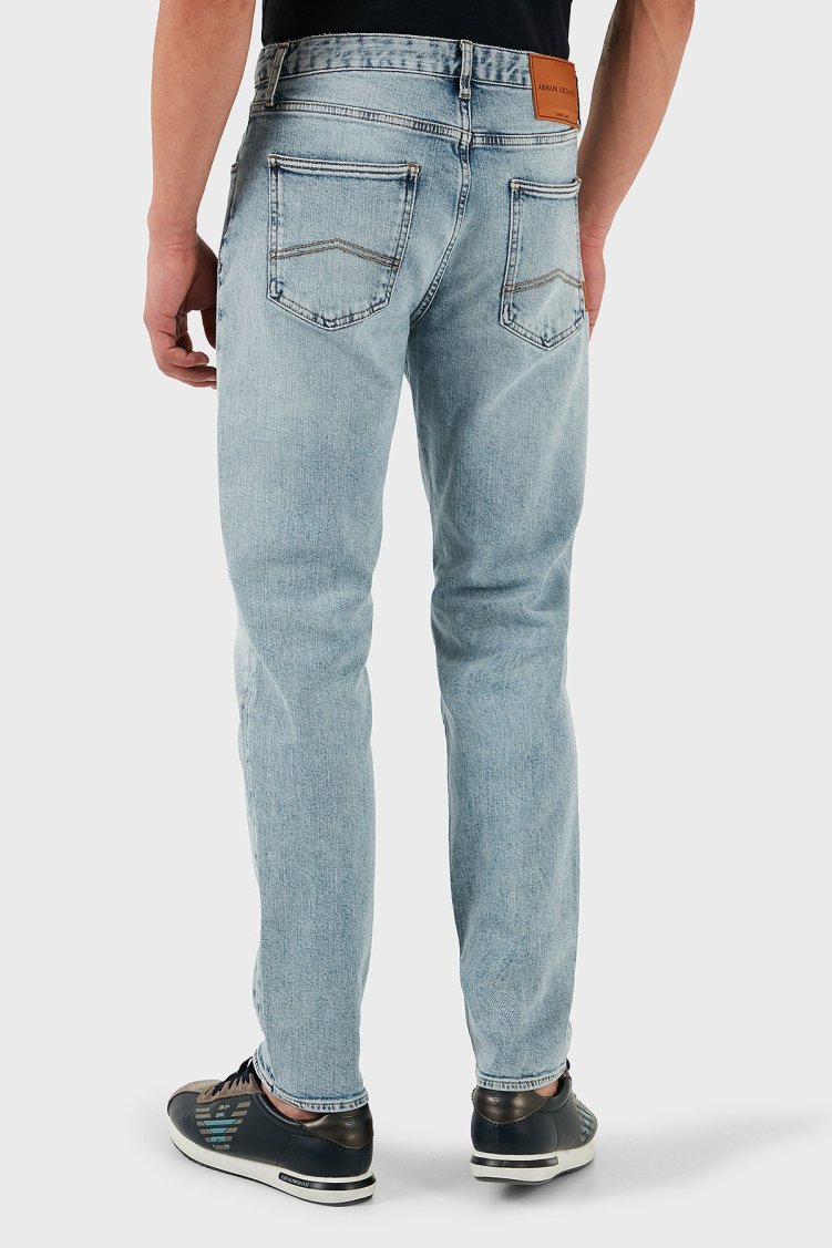 Armani Exchange Streç Pamuklu Regular Fit Dar Paça Jeans Erkek Kot Pantolon XM000049 AF13094 MB001 LACİVERT - Armani Exchange (1)