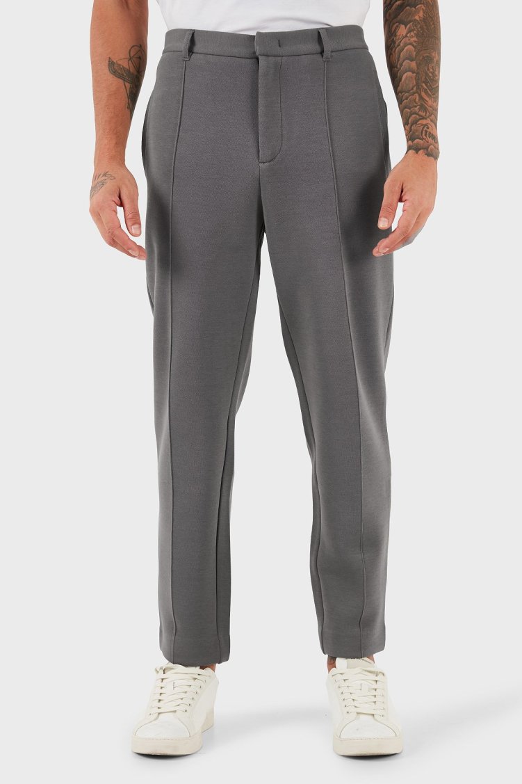 Armani Exchange Streç Pamuklu Regular Fit Normal Bel Jogger Erkek Pantolon XM001018 AF16222 U8092 KOYU GRİ - Armani Exchange