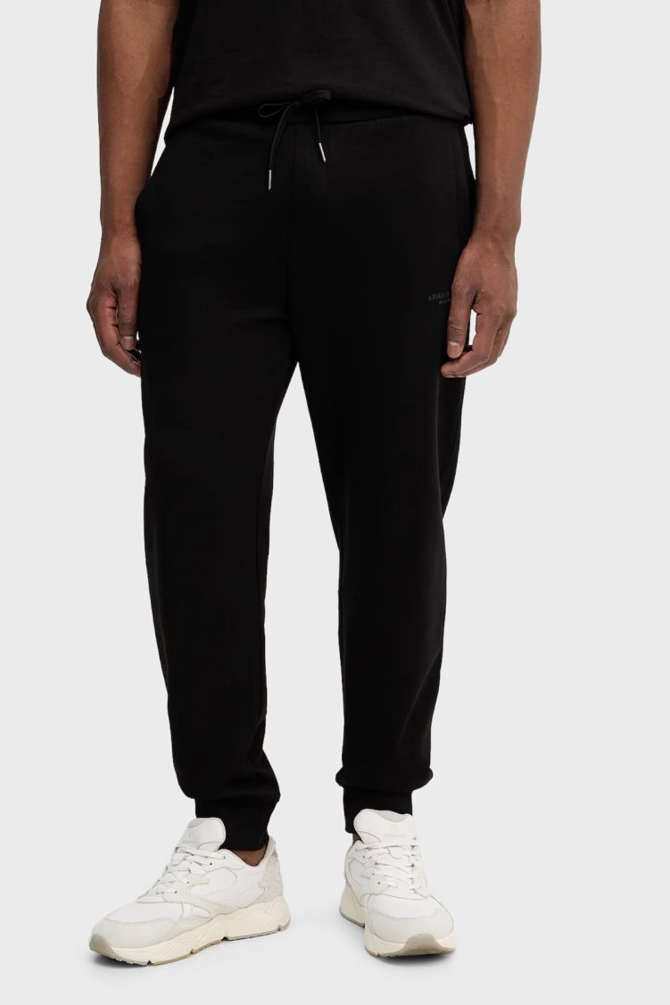 Armani Exchange Streç Pamuklu Regular Fit Normal Bel Jogger Erkek Pantolon XM001299 AF20934 UC001 SİYAH - Armani Exchange