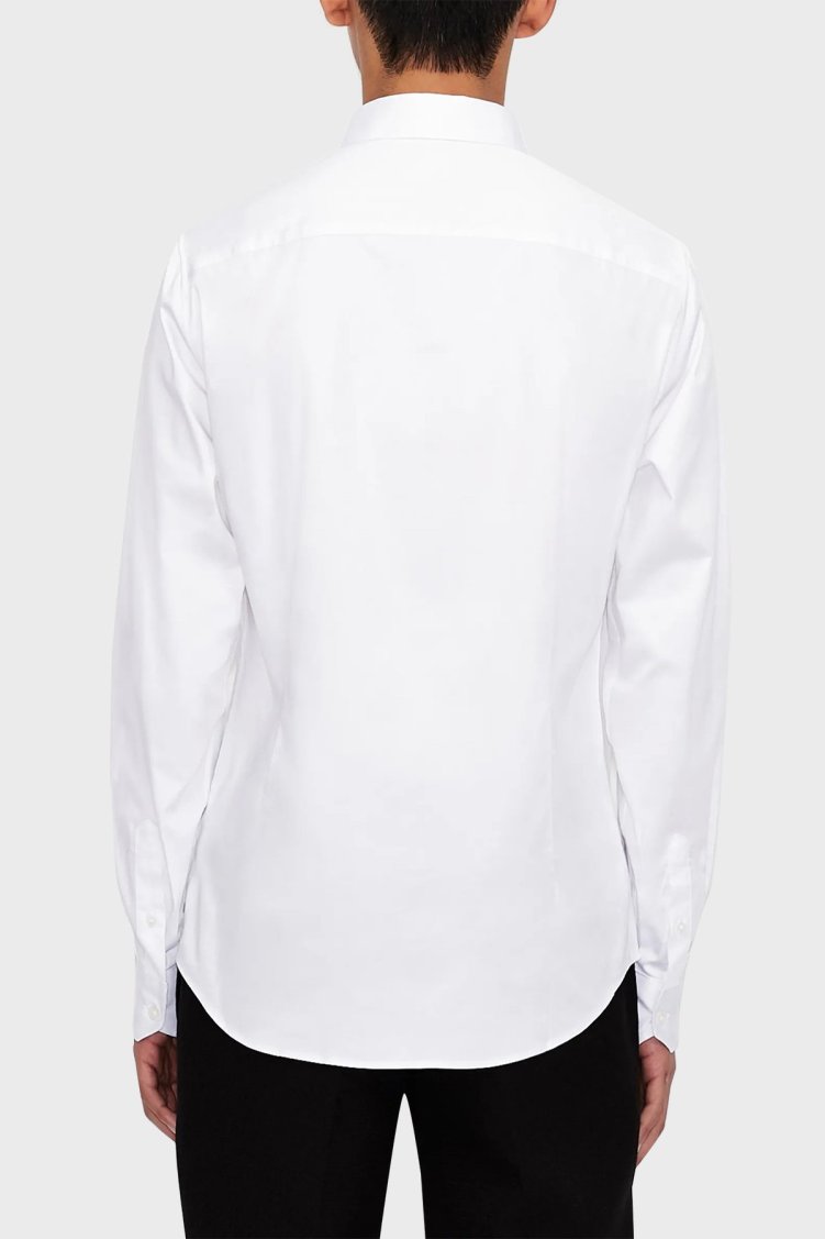 Armani Exchange Streç Pamuklu Slim Fit Erkek Gömlek 8NZCBD ZN10Z 0113 BEYAZ - Armani Exchange (1)