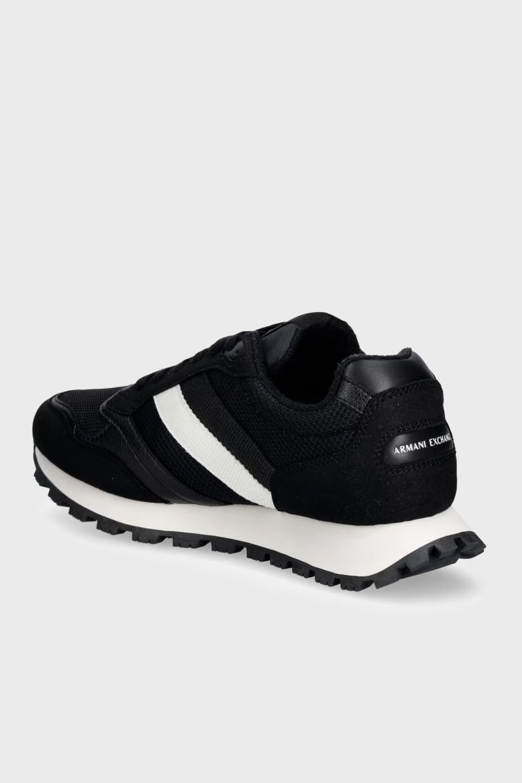 Armani Exchange Süet Logolu Sneaker Erkek Ayakkabı XM002690 AF22926 MZ715 SİYAH - Armani Exchange (1)