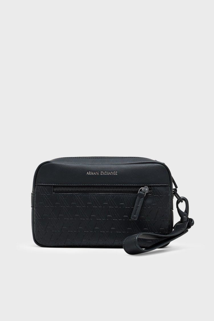 Armani Exchange Tek Saplı Logolu Erkek Çanta XM003583 AF26662 UC001 Siyah - Armani Exchange