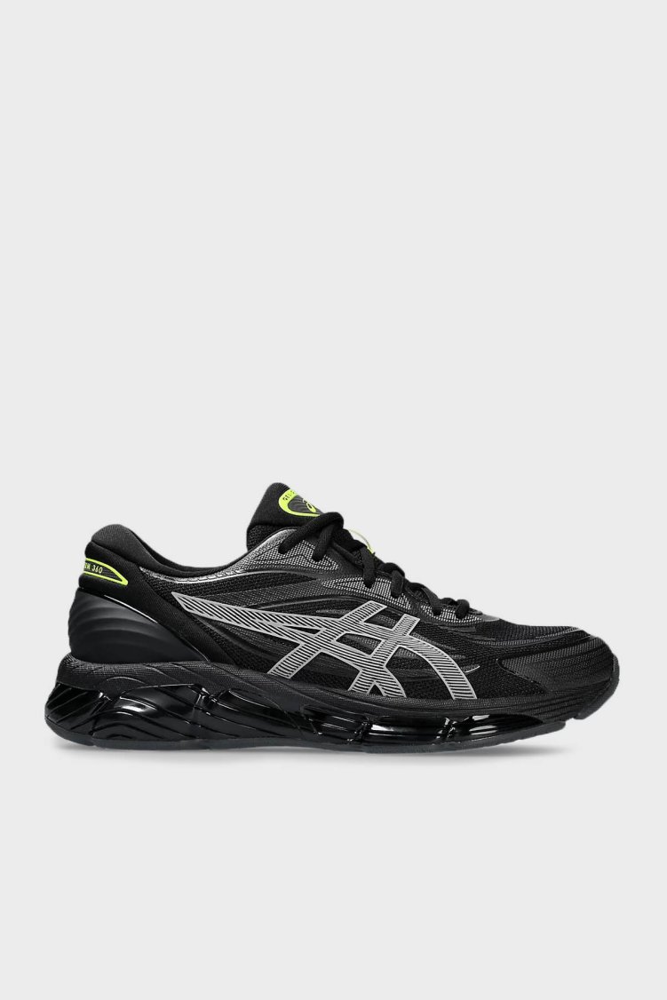 Asics Logolu Sneaker Erkek Ayakkabı 1203A369-001 SİYAH-GÜMÜŞ - Asics