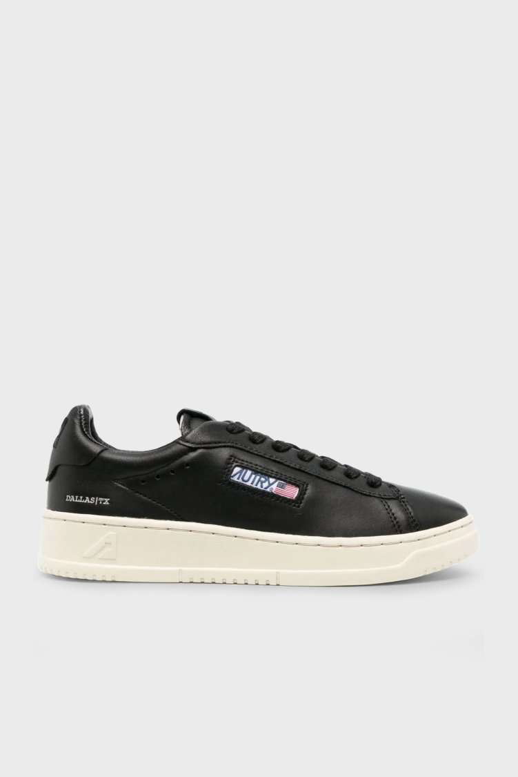Autry Dallas Hakiki Deri Sneaker Kadın Ayakkabı ADLW-GG40 SİYAH - Autry