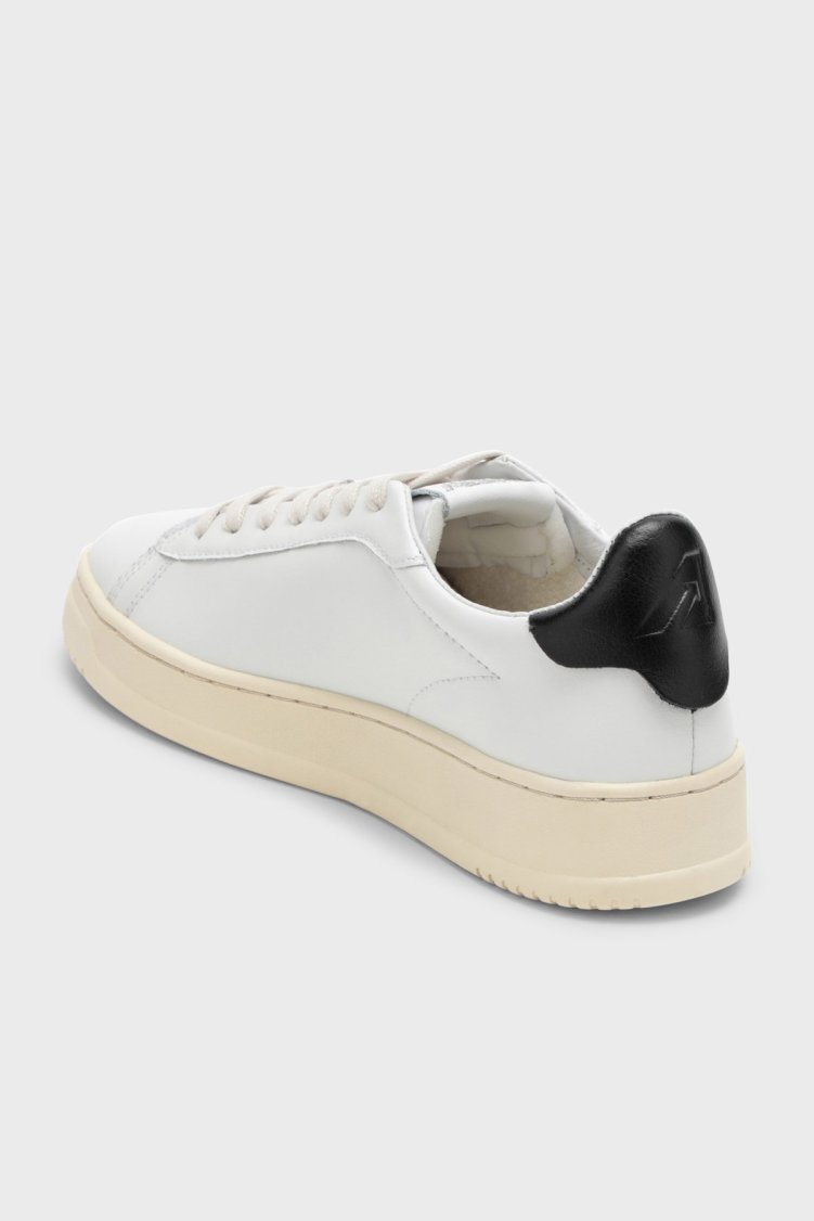 Autry Dallas Hakiki Deri Sneaker Kadın Ayakkabı ADLW-NW08 BEYAZ-SİYAH - Autry (1)