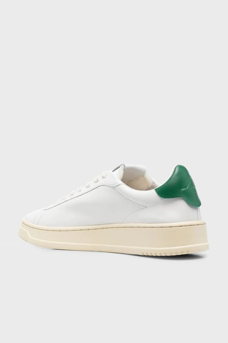 Autry Dallas Hakiki Deri Sneaker Erkek Ayakkabı ADLM-NW02 BEYAZ-YEŞİL - Autry (1)