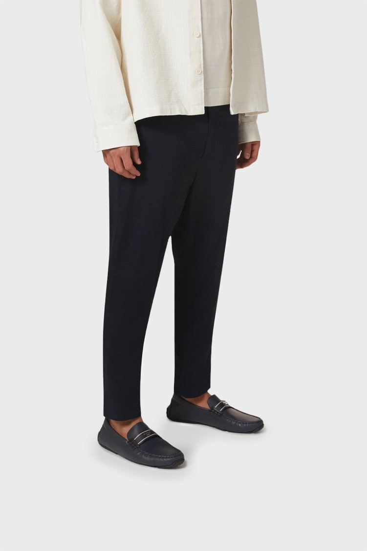 Bally Hakiki Deri Loafer Erkek Ayakkabı PABYL I528 LACİVERT - Bally (1)