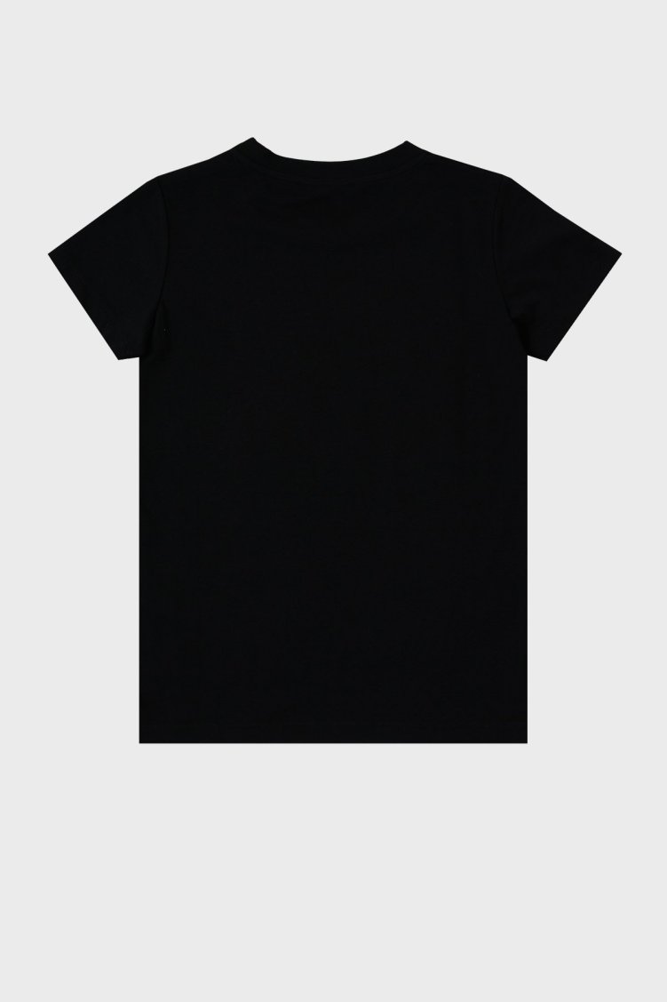 Balmain Pamuklu Bisiklet Yaka Çocuk T Shirt 6M8021 MX030 930MC SİYAH - Balmain (1)