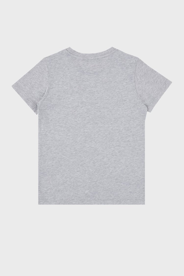 Balmain Pamuklu Bisiklet Yaka Çocuk T Shirt 6M8701 MX030 905NE GRİ - Balmain (1)