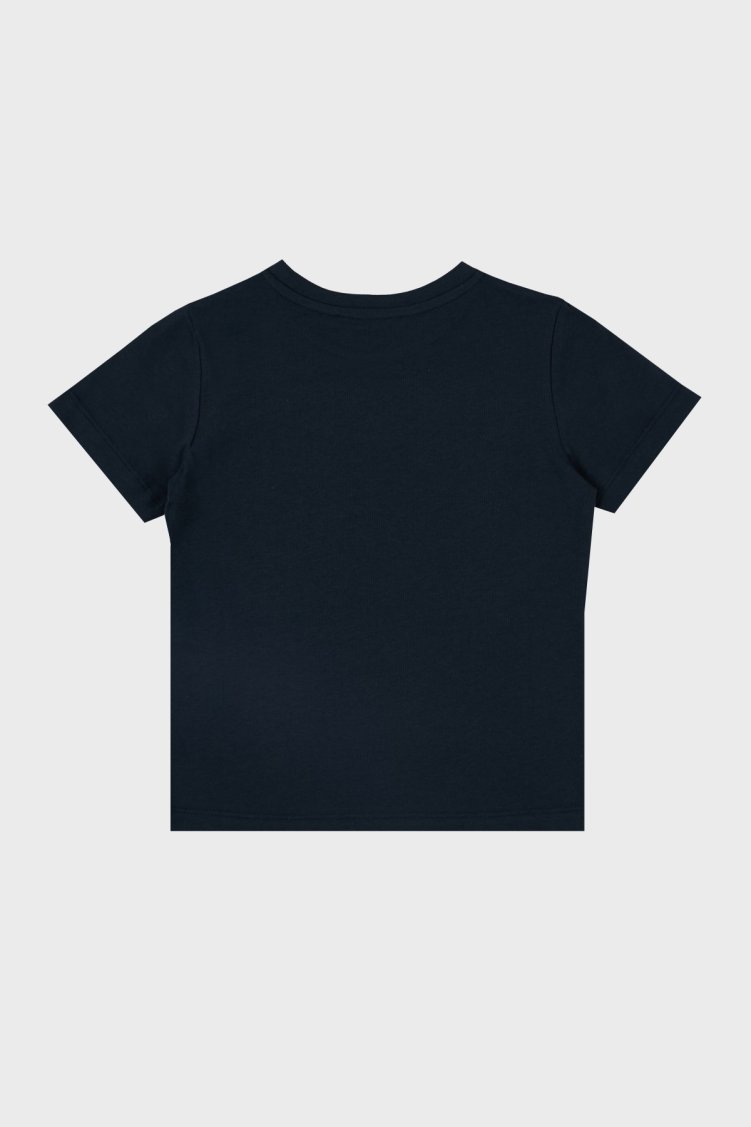 Balmain Pamuklu Bisiklet Yaka Çocuk T Shirt 6M8721 MX030 621 LACİVERT - Balmain (1)