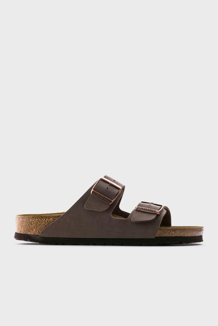 Birkenstock Arizona Bf Nu Çift Bantlı Nubuk Unisex Terlik 151183 KAHVE - Birkenstock
