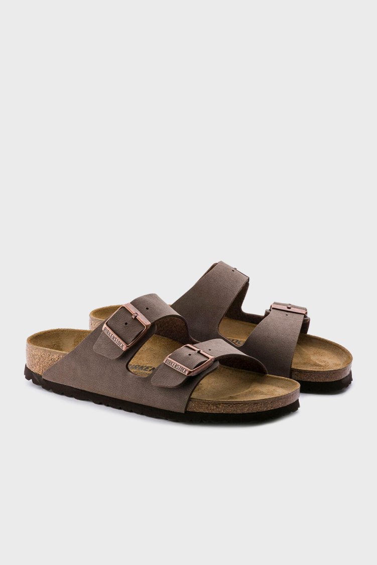 Birkenstock Arizona Bf Nu Çift Bantlı Nubuk Unisex Terlik 151183 KAHVE - Birkenstock (1)