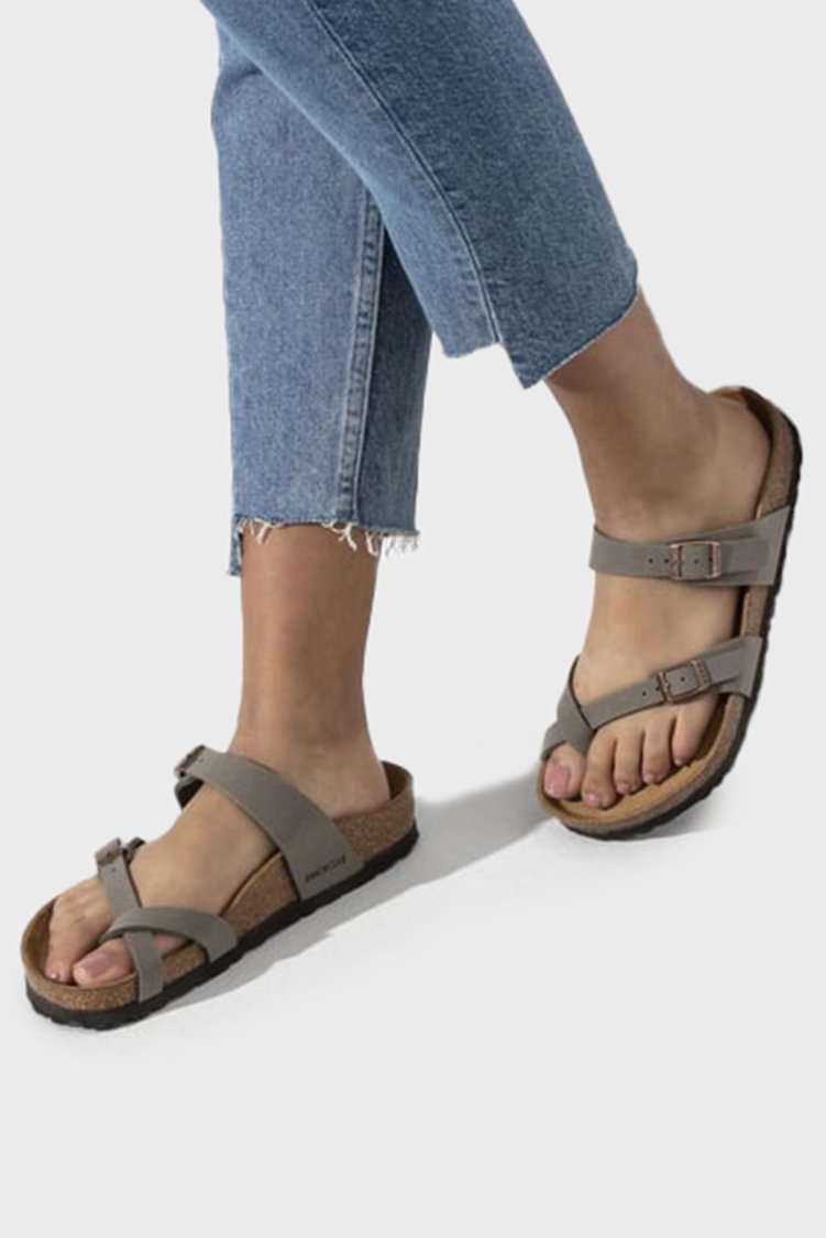 Birkenstock Birkenstock Mayari Bf Parmak Arası Unisex Terlik 071071 TAŞ - Birkenstock (1)