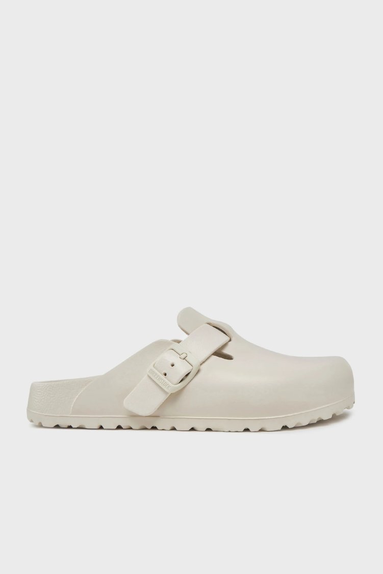Birkenstock Boston Eva Kemer Detaylı Kadın Terlik 1027382 KREM - Birkenstock