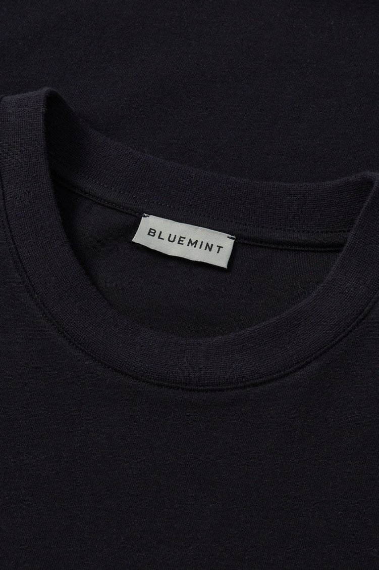 Bluemint % 100 Pamuk Comfort Fit Bisiklet Yaka Erkek T Shirt BM25001389MS 155 KOYU LACİVERT - Bluemint (1)