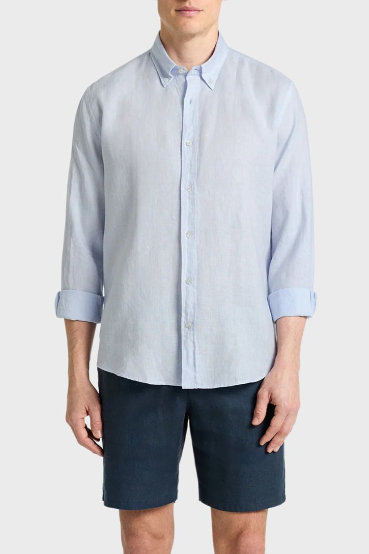 Bluemint % 100 Pamuk Comfort Fit Klasik Yaka Uzun Kollu Erkek Gömlek MARTIN1 209 MAVİ - Bluemint