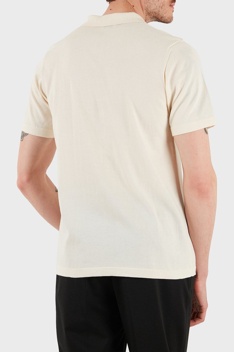 Bluemint % 100 Pamuk Relaxed Fit Düğmeli Erkek Polo Yaka T Shirt BM25020372MS 722 EKRU - Bluemint (1)